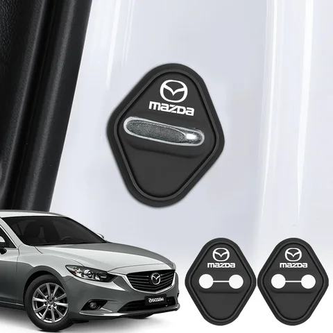 4 шт. силиконовый чехол для предотвращения столкновений автомобиля дверного замка для Mazda 3 Bk 6 Gh CX-5 CX30 MX-5 2 5 CX-3 GJ CX-8 MS RX-8 626 Miata Speed 6