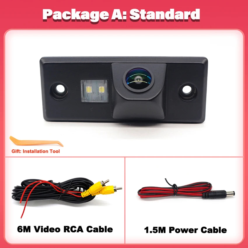 

1080P HD ночного видения для Volkswagen Tiguan 5N 2007 2008 2009 2010 2011 2012 2013 2014 Автомобильная камера заднего вида высокого качества RCA