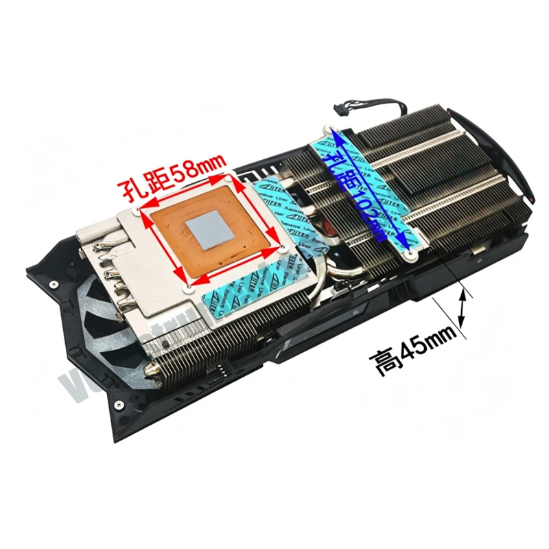 Фото Совершенно новый кулер для видеокарты Colorful iGame GTX1060 Vulcan X OC, 5 тепловых трубок, 4-контактный PWM-контроль температуры №3