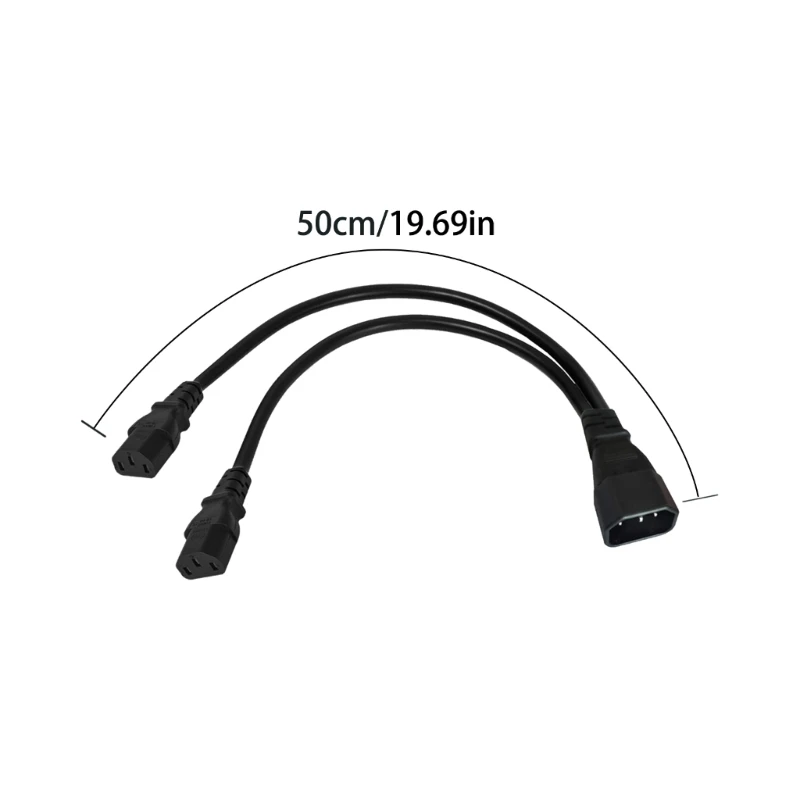 Разветвитель кабеля питания IEC 320 C14 папа на 2x C13 мама сверхмощный удлинитель