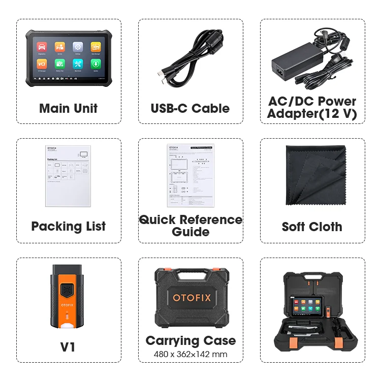 Otofix D1 Max двунаправленный сканирующий компьютер Obdii автомобильный