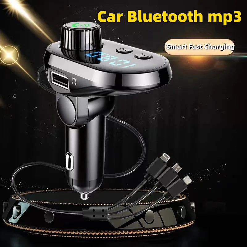 

Car Charger Multifunctional Car Bluetooth Audio Cigarette Lighter Car MP3 Player Car Charger Bluetooth Receiver Music U Disk