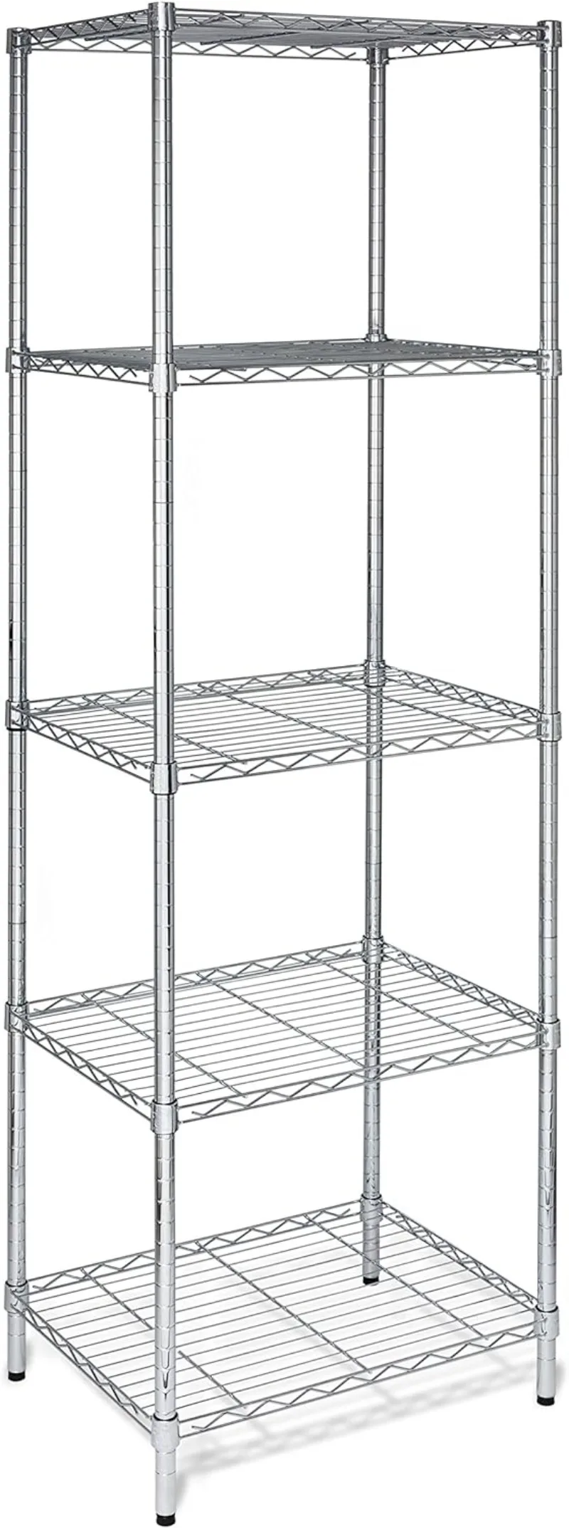 

SHF-01055 5-tier white shelving unit, 250 lbs
