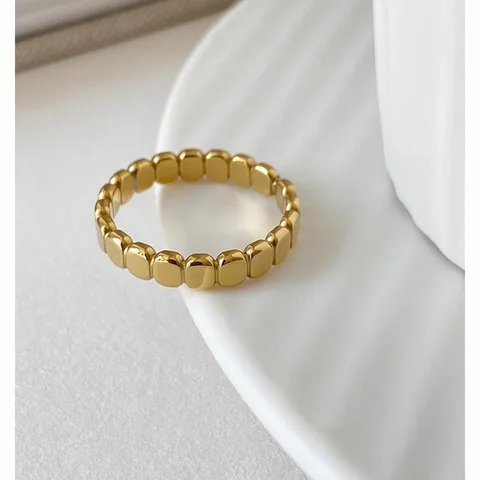 Женское кольцо из нержавеющей стали с поливинилхлоридным покрытием