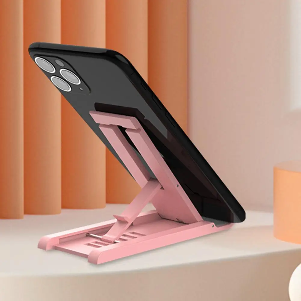 Phone Support Mini Impact-resistant Space Saving Durable Desktop Tablet Mobile Phone Stand   Phone Holder  for Household