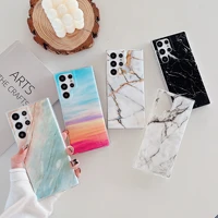 luxury crackle marble phone case for samsung galaxy s22 ultra s22 plus s21 ultra s21 plus s20 fe edge shockproof back cover