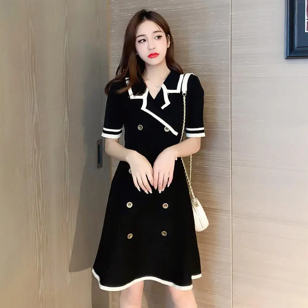Sexy Mini Korean Fashion Woman Aesthetic Black Loose Casual Jacket Blazer Dress for Women Vintage Harajuku Aesthetic Dresses Y2k