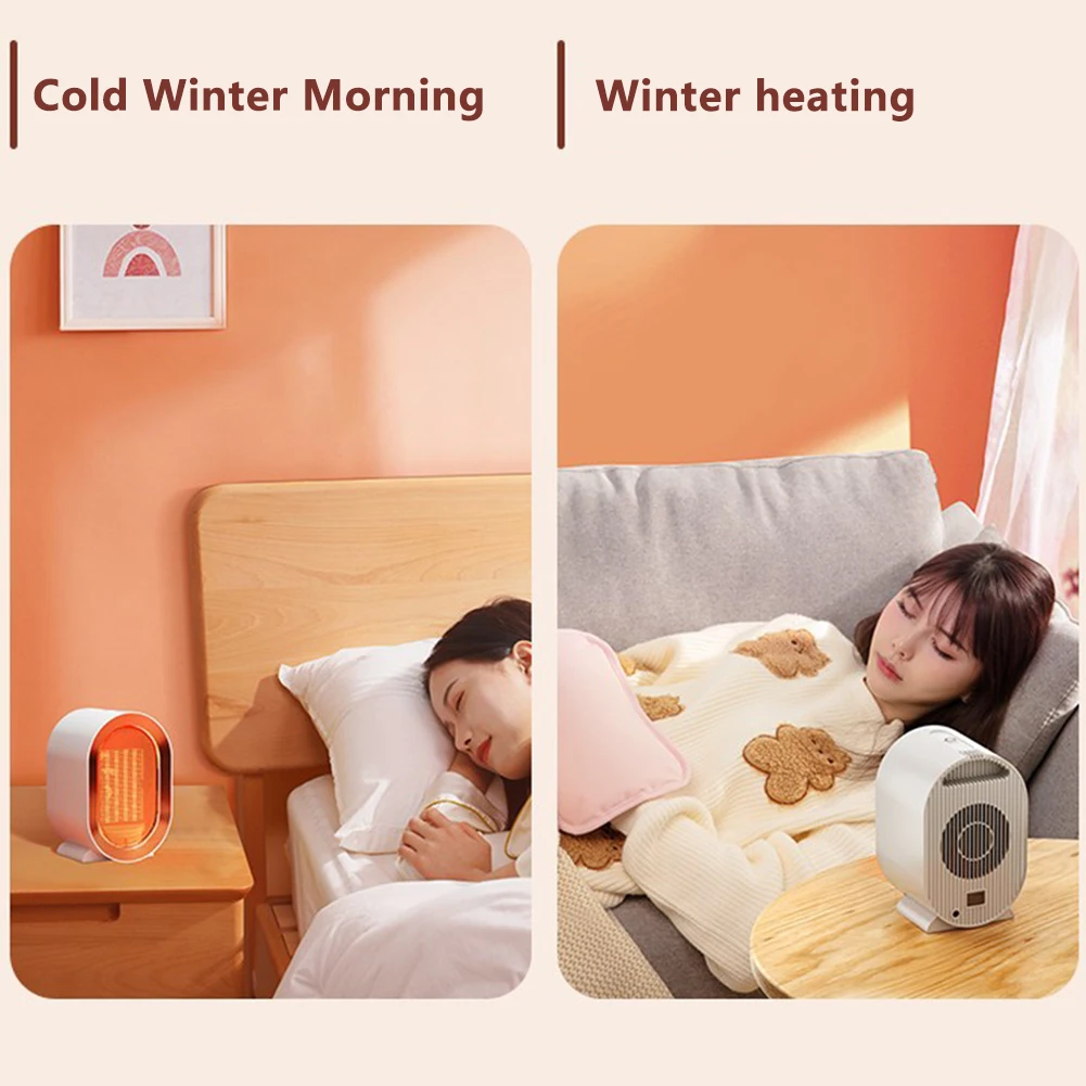 

1200W PTC Ceramic Heating Energy-Saving 2 Modes Warm Air Blower Noiseless Warmer Machine Overheating Protection for Home Office