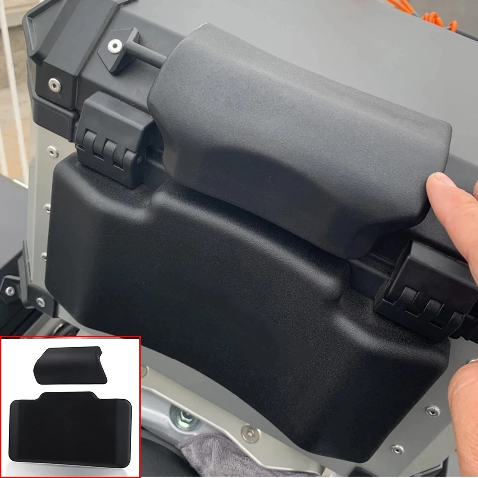 Motorcycle Passenger Backrest Back Pad Universal Self-adhesive Shockproof Moto Rear Top Case Box Luggage Cushion Backrest Pad