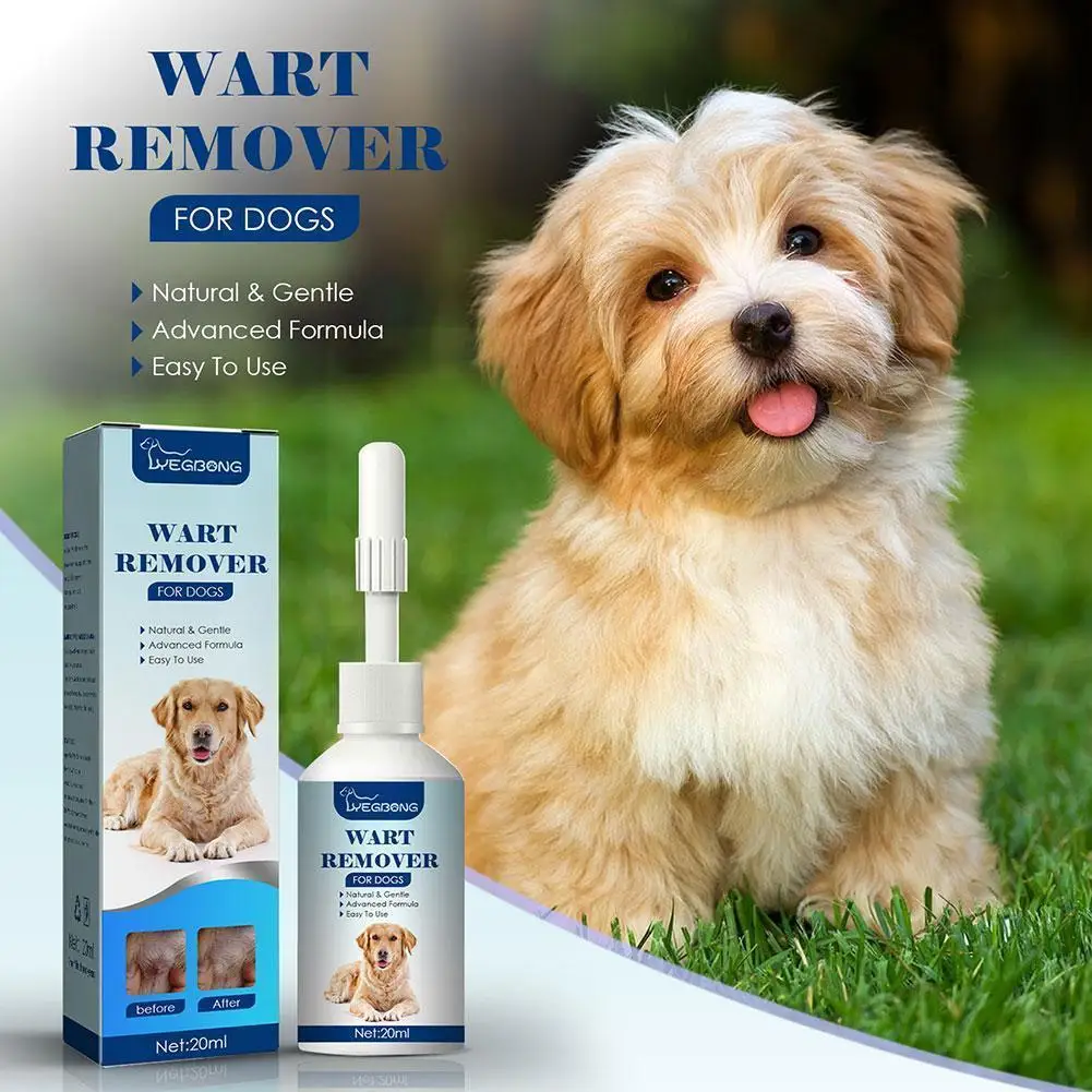 

20ML Dog Wart Remover Natural Dog Skin Tags Dog Wart Removal Treatment Against Moles Warts Remover Liquid For Dog K4P5