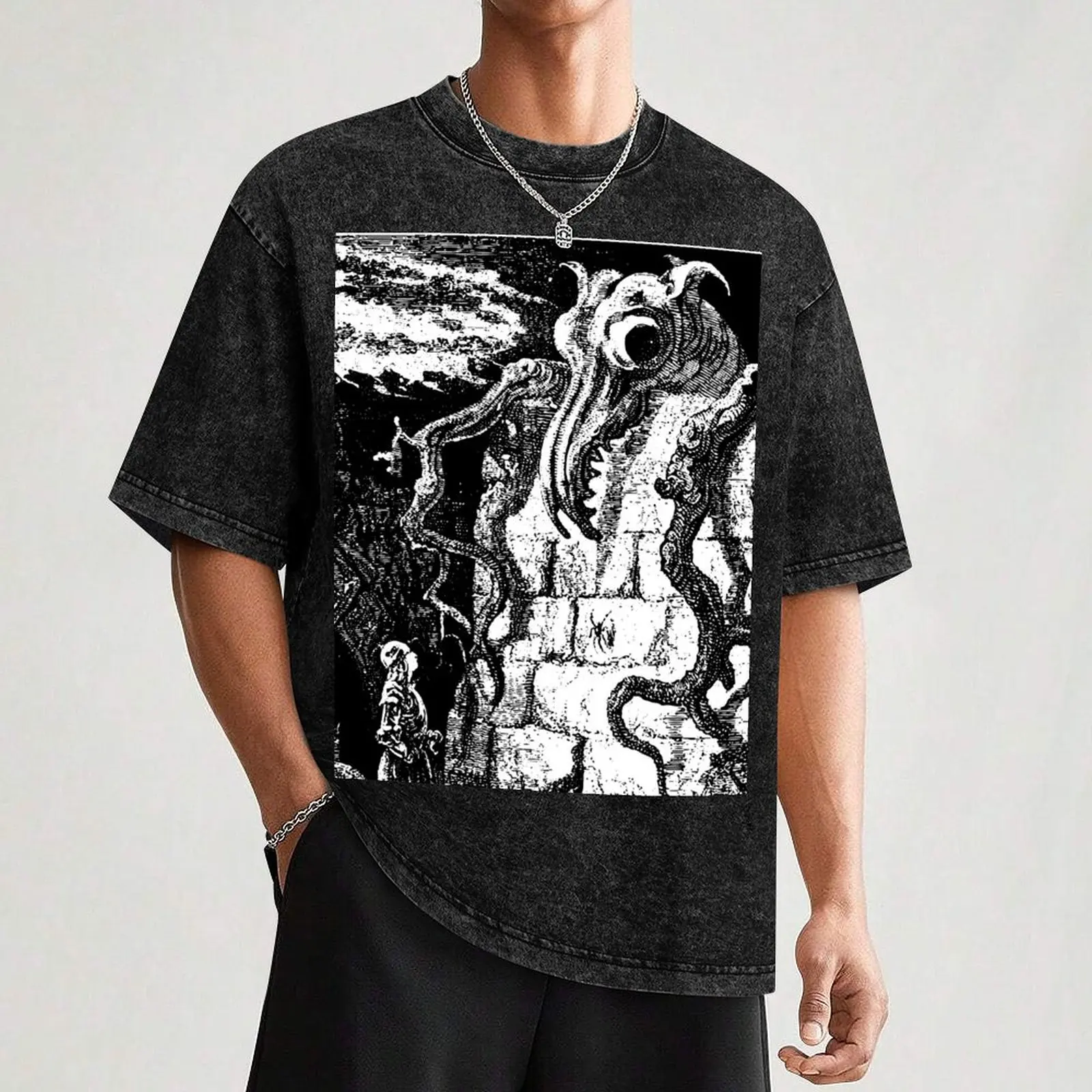 Футболка The Gnarled Monster футболки большого размера дизайнерские рубашки больших