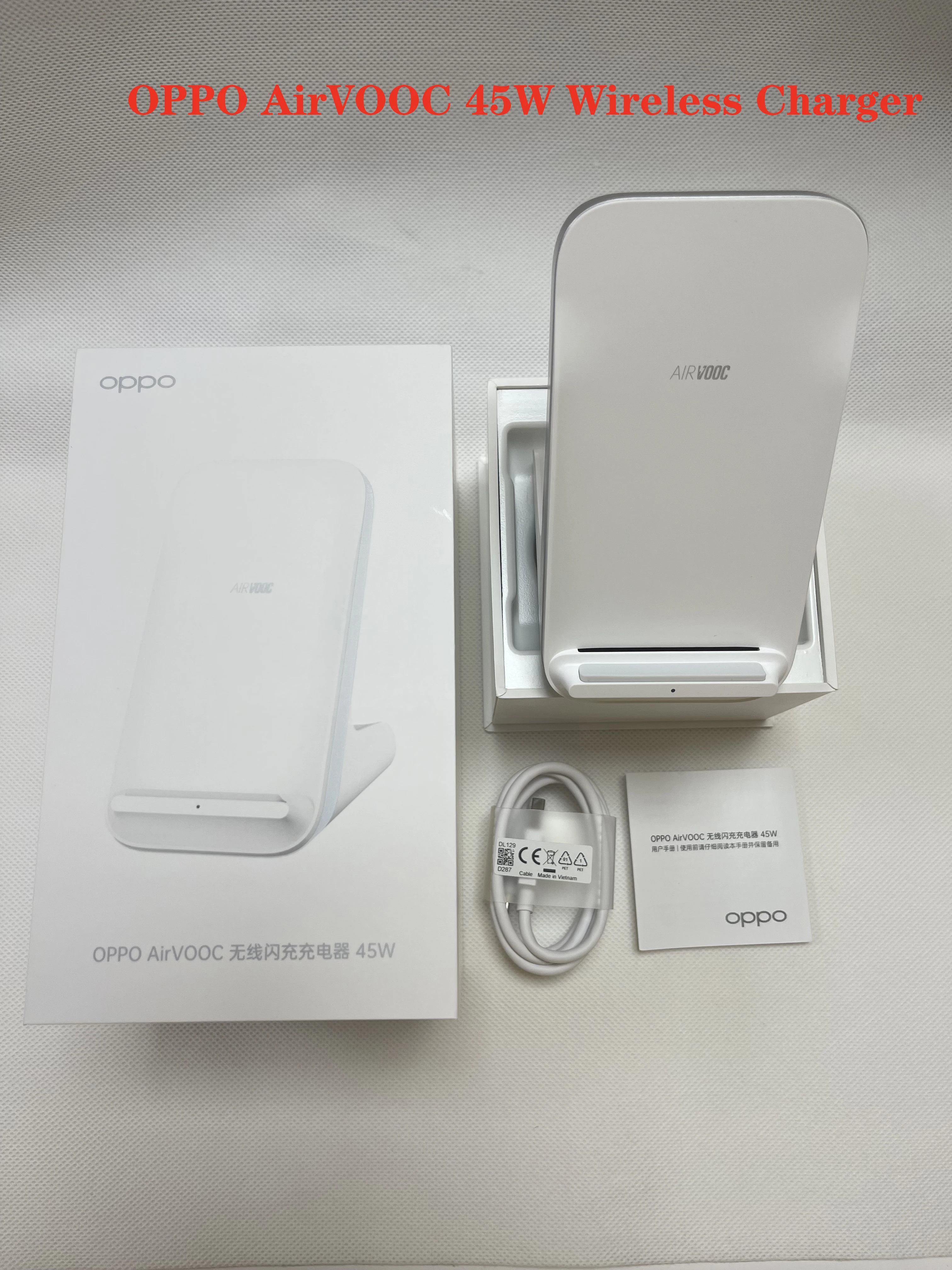 Оригинальное Беспроводное зарядное устройство OPPO AirVOOC 45 Вт для Find X3 Pro Ace2 Enco X W51