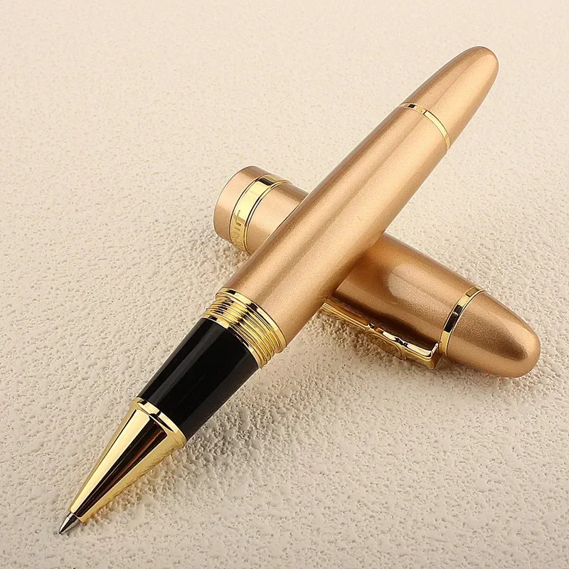 Новинка металлическая шариковая ручка Jinhao 159 черная и Золотая серебряная толщина