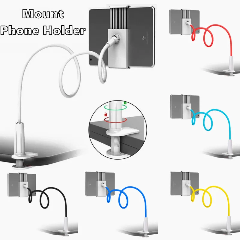 

Universal Lazy Mobile Phone Holder Flexible Adjustable Cellphone Holder Clip Bed Desk Mobile Phone Stand Phone Tablet Bracket