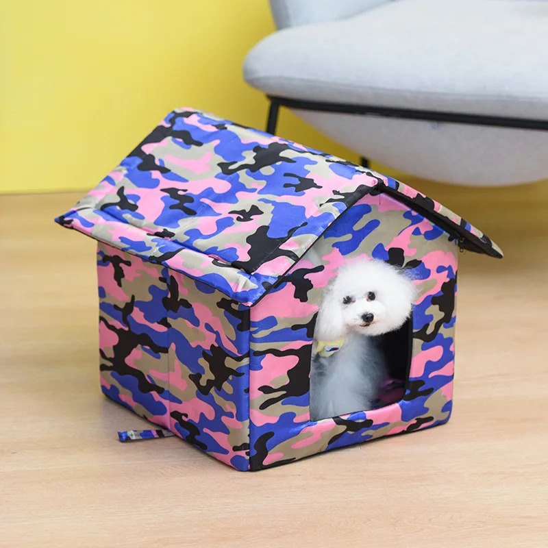 

Outdoor Waterproof Oxford Cloth Doghouse Cathouse Pet Bed Dog Bed Pet Bed Stray Cat Kennel Pet Supplies