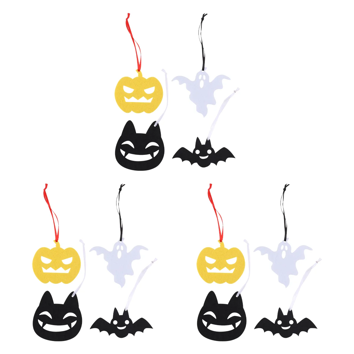 

12pcs Horror Hanging Props Hanging Swirl Nonwovens Pendant Wall Decor