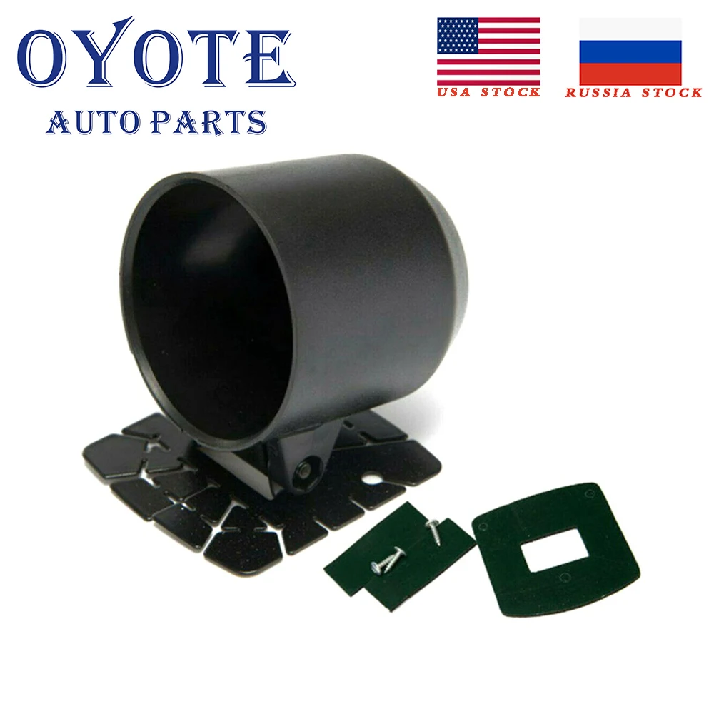 

OYOTE 2” 52mm Gauge Cup Car Mount Gauge Holder ABS Plastic Pod and Steel Bracket
