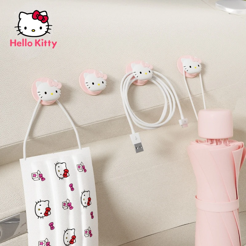 

Hello Kitty Car Borne Hook Backrest Umbrella Small Items Storage Rear Seat Front Row Cute Cartoon Pendant Decoration Supplies