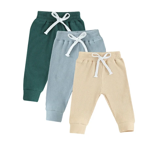 Штаны для маленьких мальчиков, шаровары для младенцев, штаны для активного отдыха для малышей, повседневные спортивные штаны, однотонные штаны с карманами