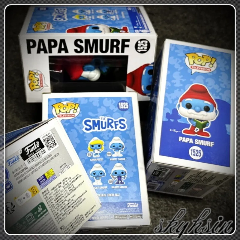 Фото Оригинальная фигурка Funko Pop «Смурфики»: Смурфетта, Гаргамель. Модная игрушка, украшение для комнаты, подарок для мальчика. №4