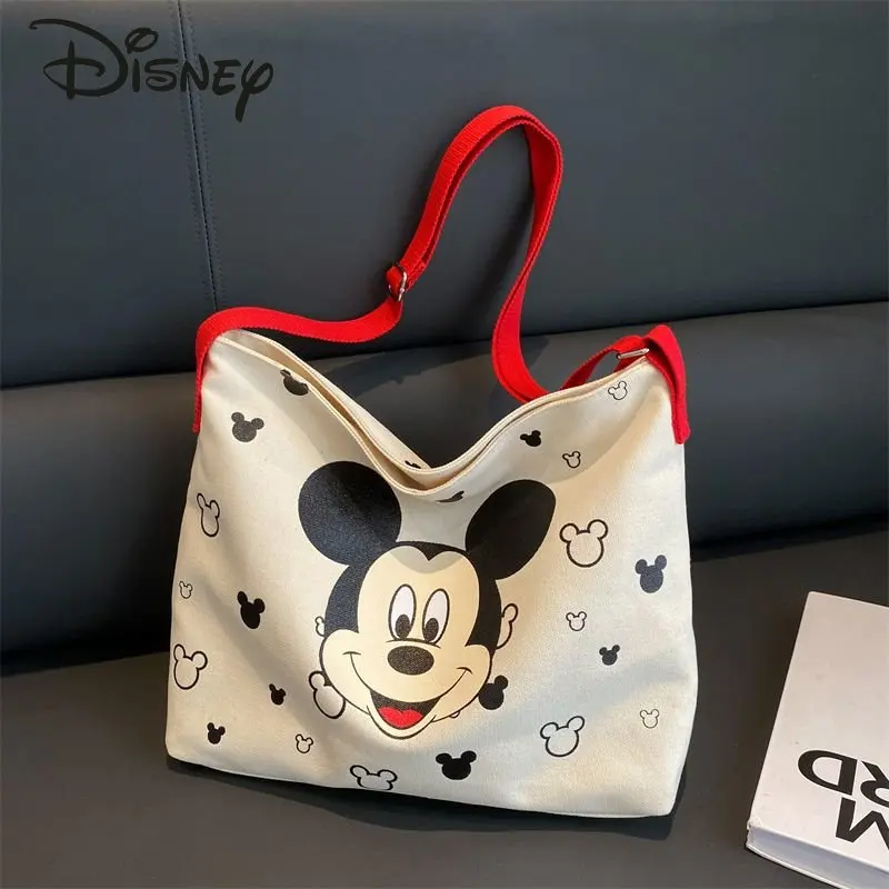 Disney Mickey New Women's Crossbody Bag Fashion Casual Shoulder Bag Cartoon Multi Functional Large Capacity Commuter Bag