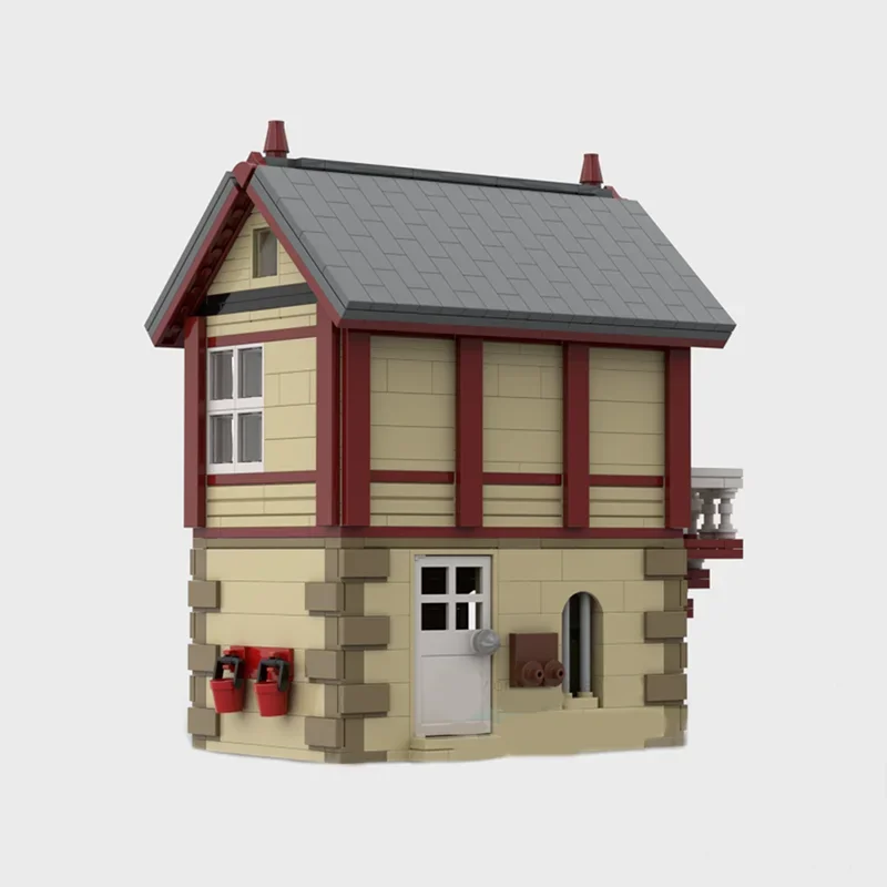 Модель уличного вида Moc строительные блоки британская железная дорога