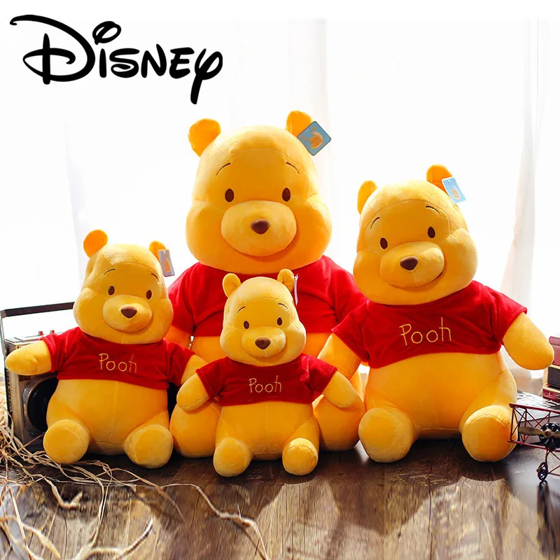 

Disney Winnie The Pooh Plush Doll Toy Cartoon Winnie Pooh Bear Original Soft Stuffed Plush Toy Pillow Kids Birthday Gifts