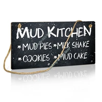 decor mud kitchen sign funny wall decor for bedroom nursery kids room living room gift for kids 10x5 inches hanging plaque