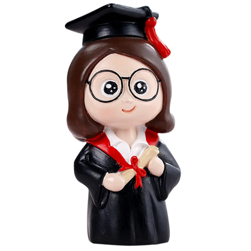 

Baking Cake Decoration Topper Decors Mini Cartoon Miniature Dolls Student Adornment Scale Sculpture