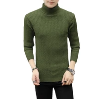 new mens turtleneck sweater winter casual mens knitted sweater keep warm fitness men pullovers