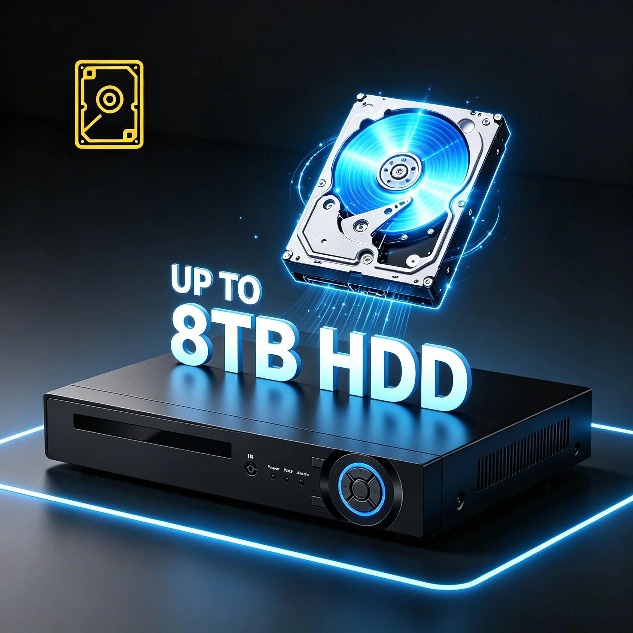 Фото BFMore POE 8-канальный NVR с ИИ, интеллектуальная запись, 4K 8MP, сетевой видеорегистратор для систем безопасности, до 8 ТБ HDD, для POE-камер №5
