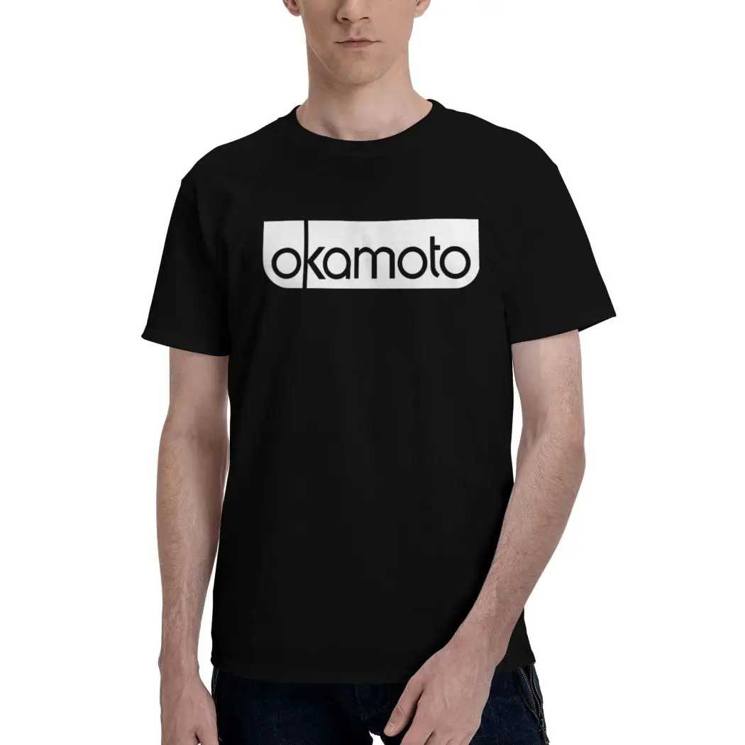 НОВЫЕ мужские футболки Okamoto повседневные хипстерские в стиле хип-хоп с круглым