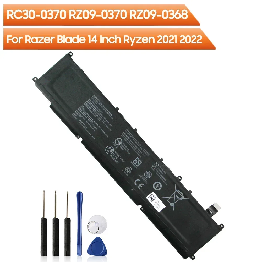 RC30-0370 RZ09-0370 RZ09-0368 Сменный аккумулятор для Razer Blade 14 дюймов Ryzen 2021 2022 6400 мАч с
