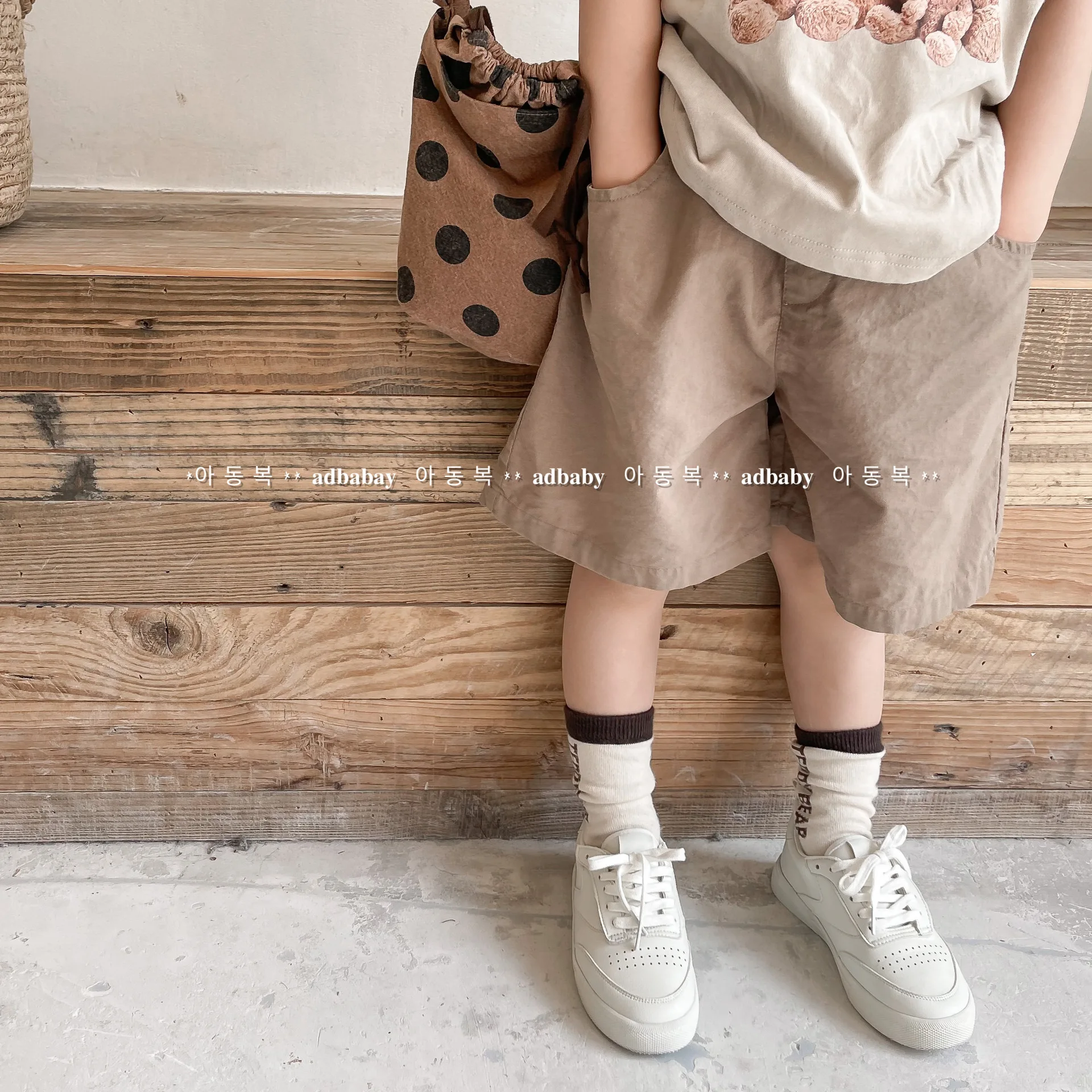 

Kids Shorts Above Knee Length Elastic Waist Solid Loose Simple Casual Comfortable Soft Designable Summer Children Unisex