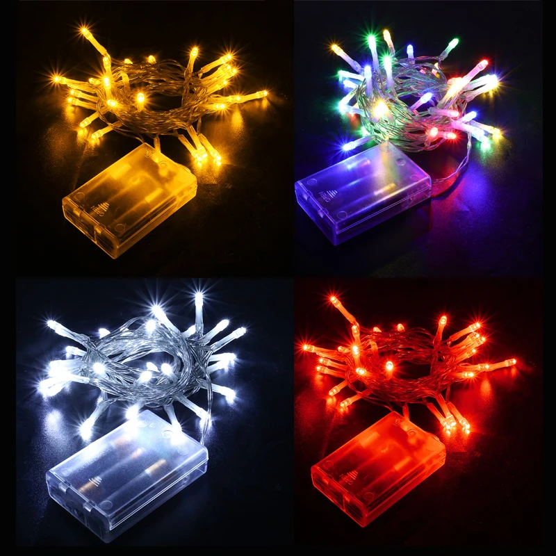 

5m LED Fairy String Lights 7 Colors Christmas Tree Decorations for Home Garden Wedding Party Outdoor Indoor Decor New Year Gifts