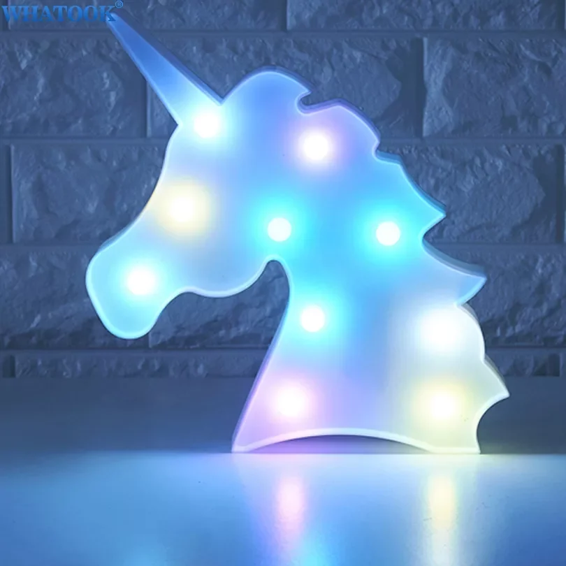 

Lovely Unicorn LED 3D Light Night Baby Bedroom Table Lamp Indoor Lighting Children Kids Toy Christmas Birthday Gifts Decor Home