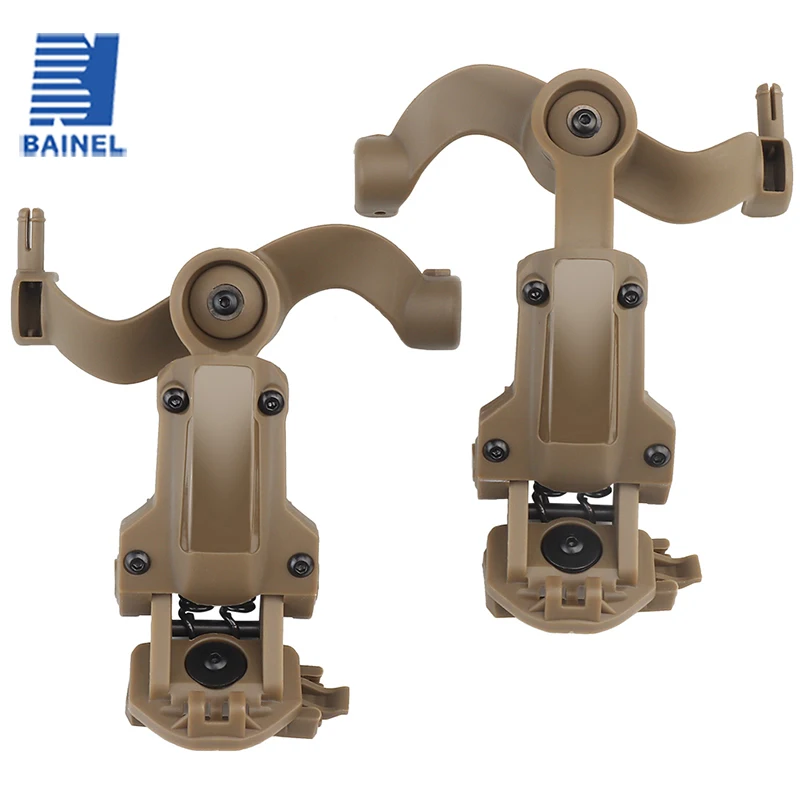 

Multi-angle Rotation Helmet Rail Adapter for Tactical Headset Fit OPS Core ARC and Team Wendy M-LOK Rail