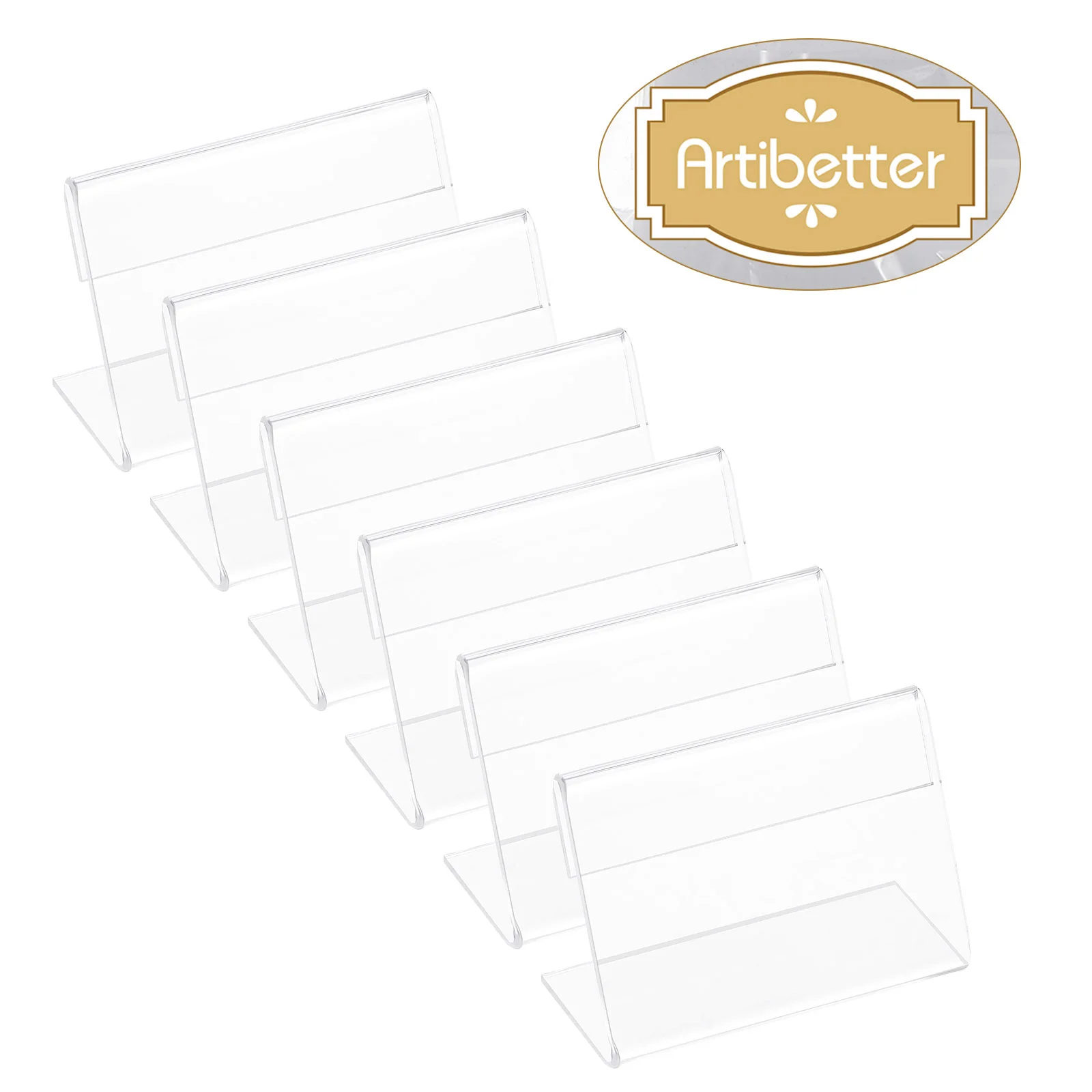 

Slanted Display Stand Label Business Card Holder Name Cards Shape Acrylic Stands Sign Rack Price