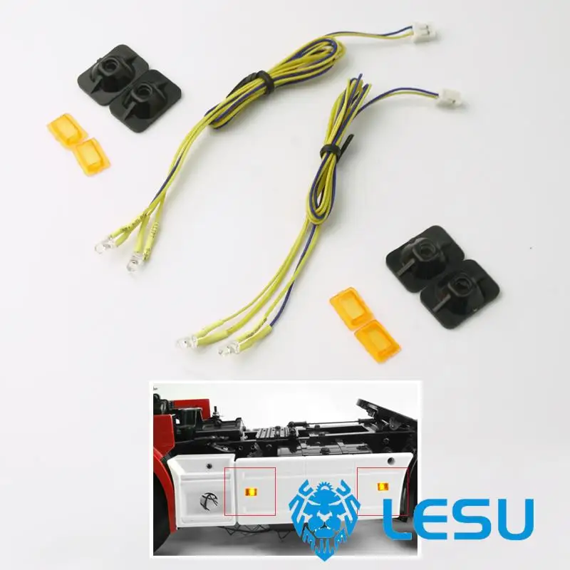 

LESU 1/14 Side Cab Light Parts For DIY RC R620 R470 Tractor Truck Model Outdoor Toys TH13439