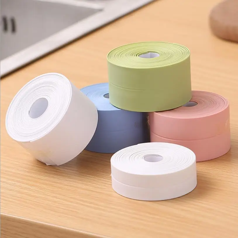 

Acrylic Kitchen Sink Sealing Tape Self-adhesive Waterproof PVC Tape for Bathroom Toilet Crevice Strip Mold Proof Wall Sticker