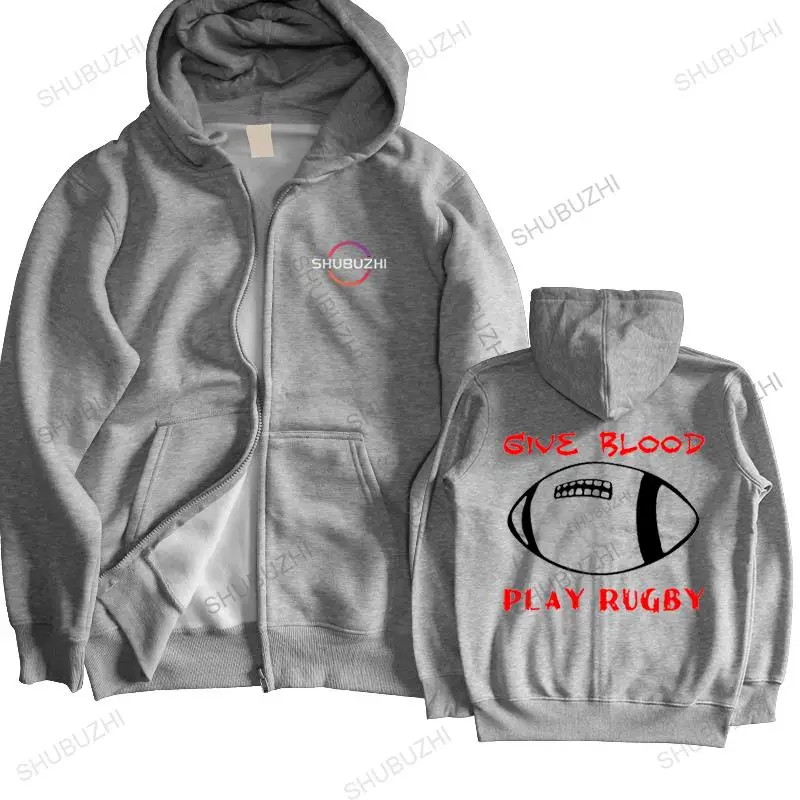 homme хлопковые осенние толстовки на молнии Glve Blood Play регби Прямая доставка мужская