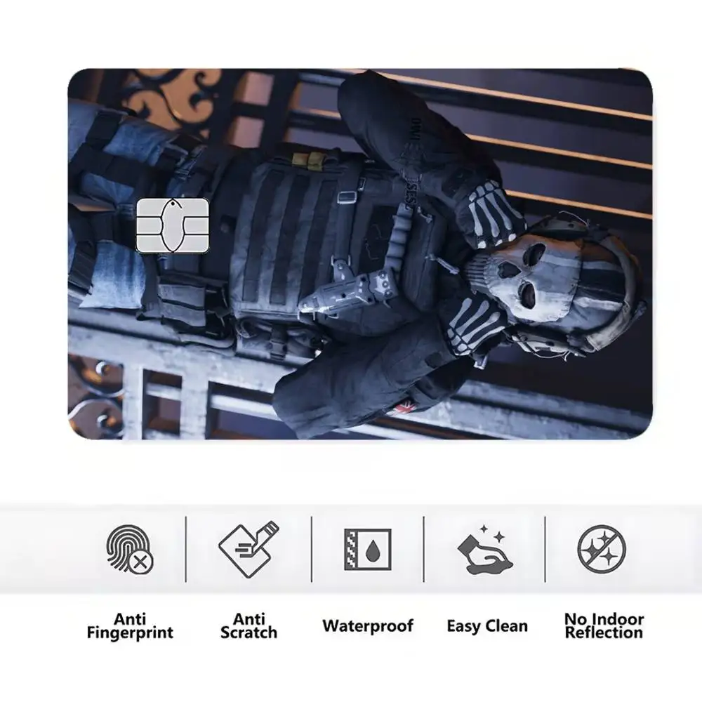 Фото Наклейки Hot Shooting Game-e CSGO Credit Card HD из матовой пленки премиум-класса эффективно предотвращают появление отпечатков пальцев и ежедневное истирание. №5