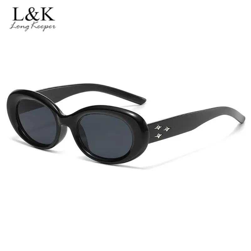 

Long Keeper Fashion Small Round Vintage Sunglasses Women Three Star Man Brand Designer Sun Glasses Shades Retro Oculos De Sol
