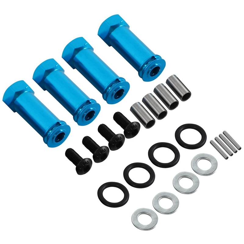 

3X 12Mm Aluminum Wheel Hex Adapters Long 29Mm Extension RC Car Conversion Parts For 1/12 Wltoys 12428 12423 Sky Blue
