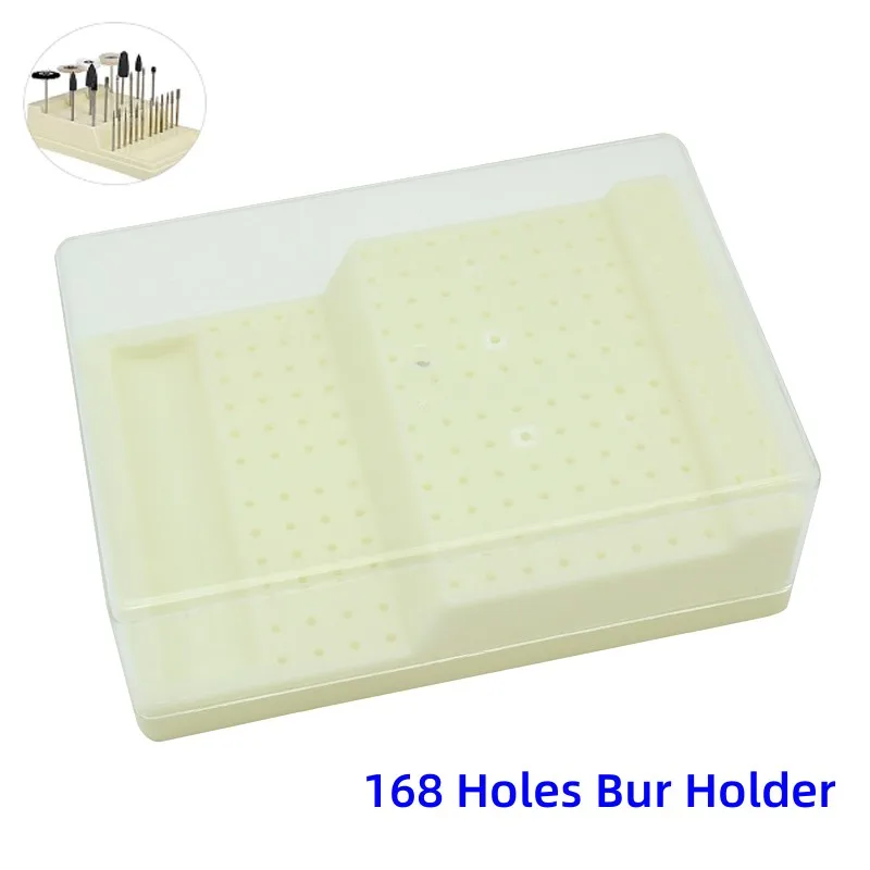 

Autoclave 168 Holes Dental Burs Box Dental Bur Sterilizer Block Holder Plastic Case Disinfection Box Dentistry tools