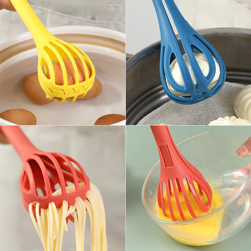 

Multifunctional Egg Beater Egg Milk Whisk Pasta Tongs Food Clips Mixer Manual Stirrer Kichen Cream Bake Tool Kitchen Accessory