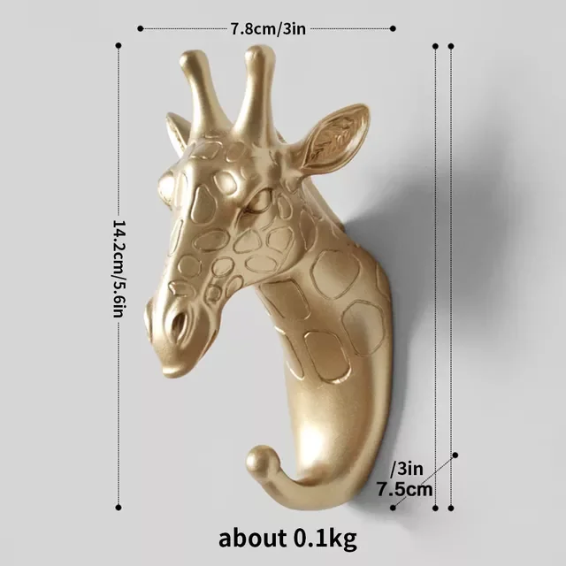 Купи Styles Wall Hanging Hook Vintage Deer Head Animal for Hanging Clothes Hat Scarf Key Deer Horns Hanger Rack Wall Decoration за 406 рублей в магазине AliExpress