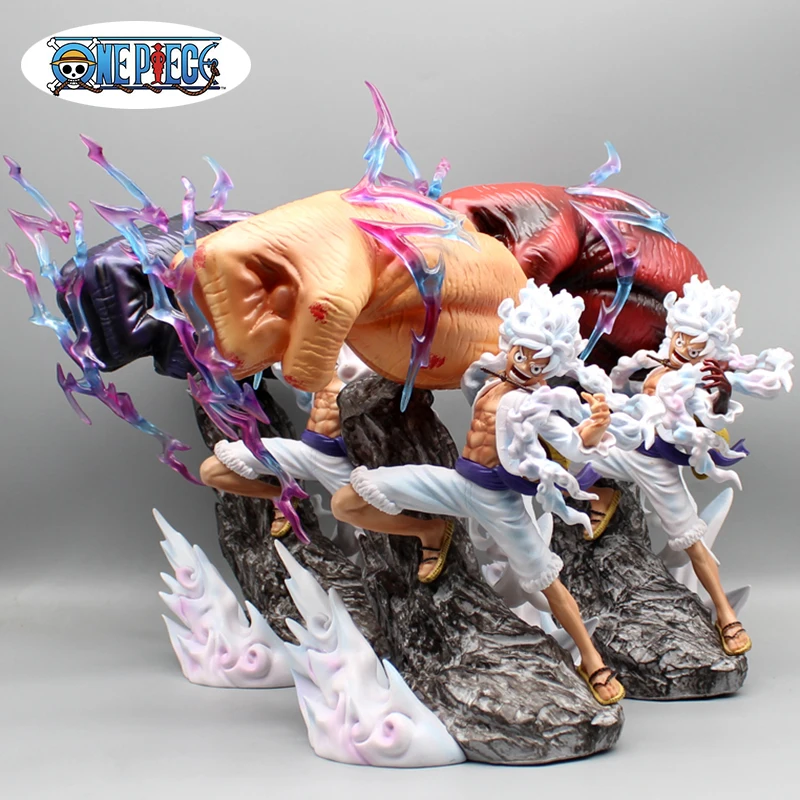 

29cm One Piece Figure Nika Luffy Anime Figures Three Forms Of Arms Anime Pvc Action Figures Collection Ornament Model Toys Gifts