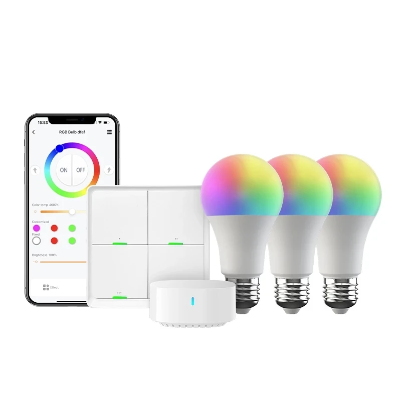 

BroadLink SKE26/27 Smart Home Light RGB Smart Starter Kit with Alexa, Google Assistant