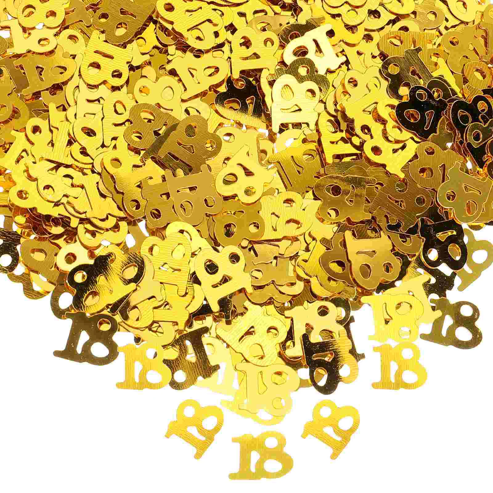 

18th Birthday 18 18th Party for Party Supplies 600pcs Golden